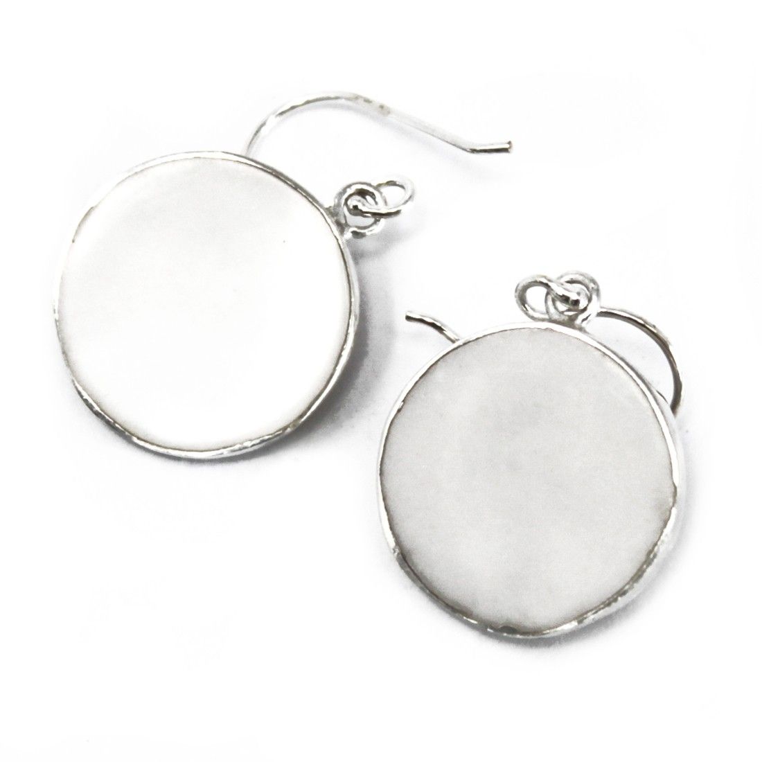 Pendientes de Plata Árbol de la Vida 15mm - Madre Perla - Imagen 2