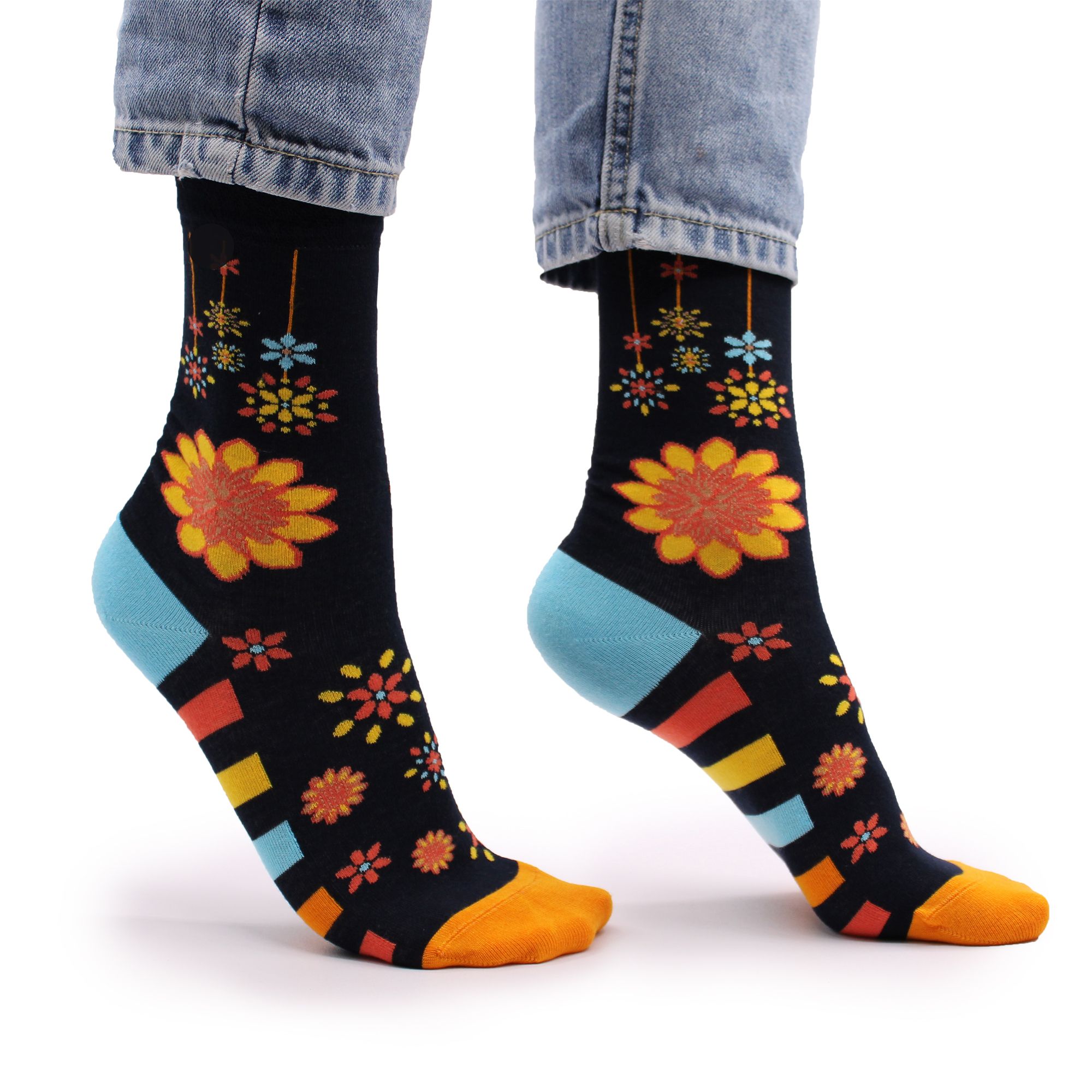 Calcetines Hop Hare Bamboo (S/M) - Flores de Mandala - Imagen 6